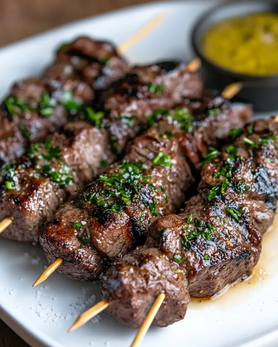 Grilled Beef Skewers: Indulgent Flavor with Bone Marrow Fat