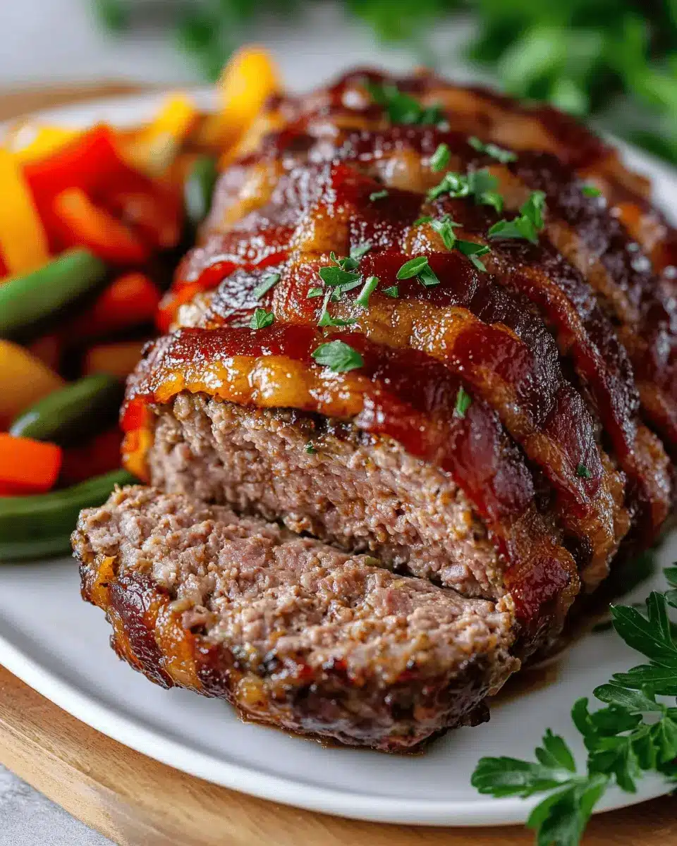 Keto Bacon-Wrapped Meatloaf First Image First Image