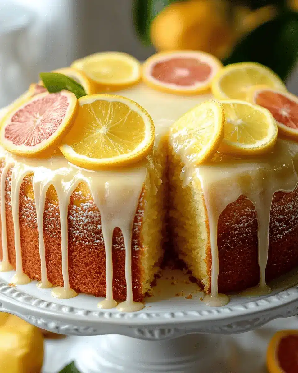 Olive Oil Cake with Citrus Glaze First Image First Image