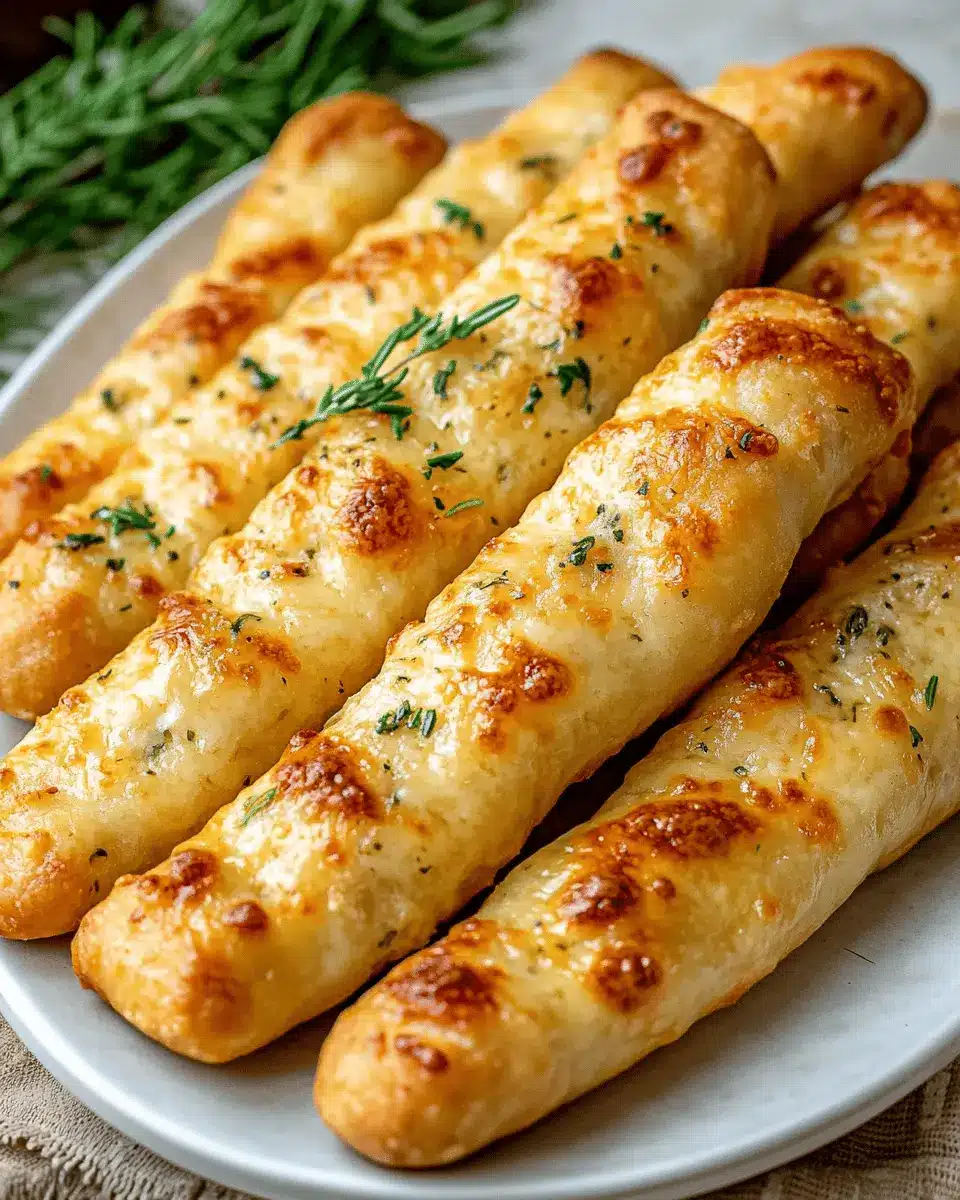 Keto Garlic Butter Breadsticks: Irresistibly Cheesy Goodness
