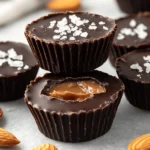 Dark Chocolate Sea Salt Almond Butter Keto Cups First Image First Image