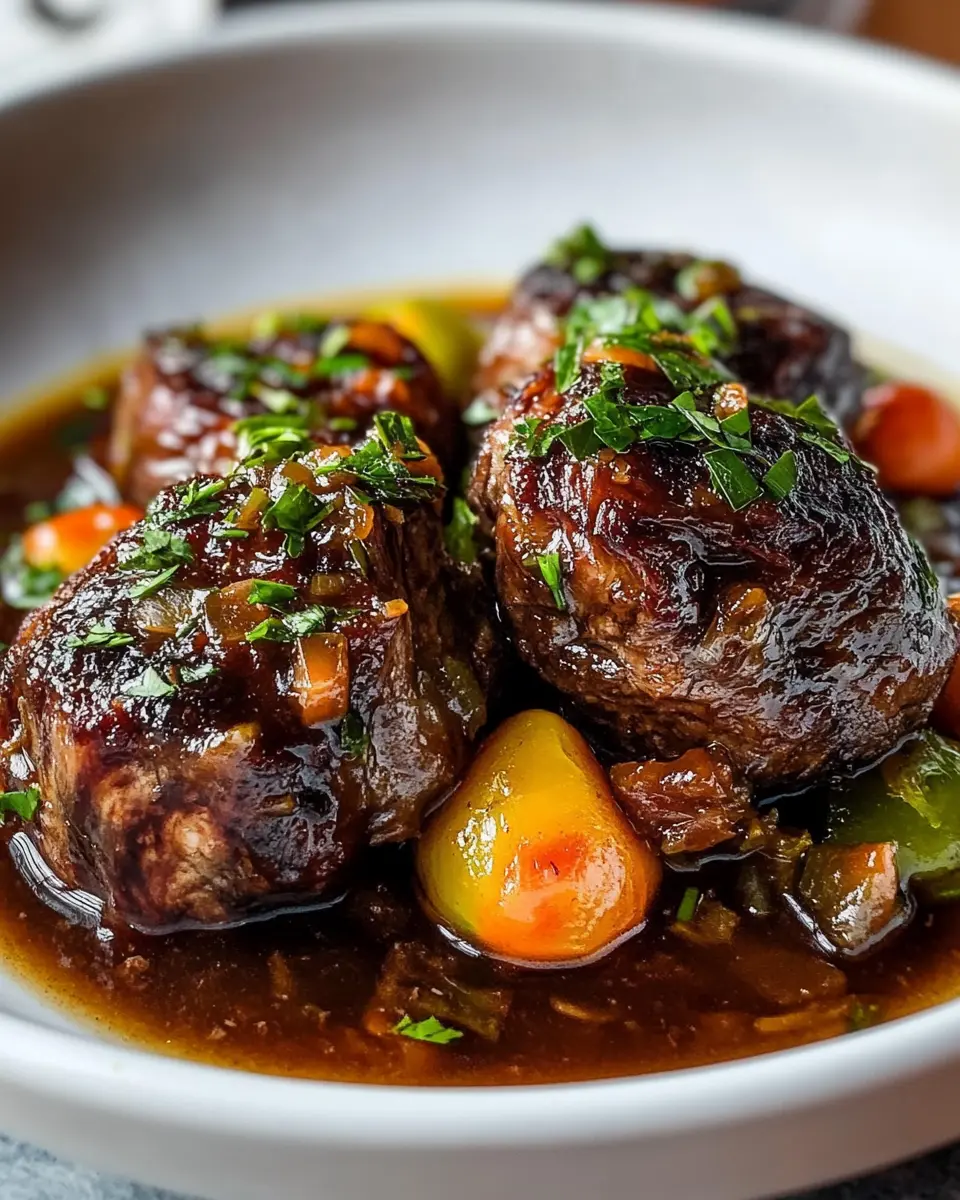 Slow-Cooked Oxtail: Irresistibly Tender in Bone Broth Reduction