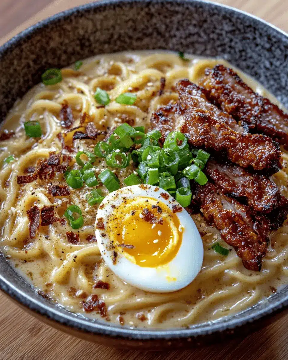 Miso Ramen Carbonara: Indulgent Twist on Classic Comfort Food