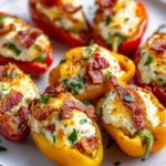 Cream Cheese & Bacon Stuffed Mini Peppers – Keto Snack First Image First Image
