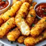 Keto Mozzarella Sticks (Almond-Free Coating) First Image First Image