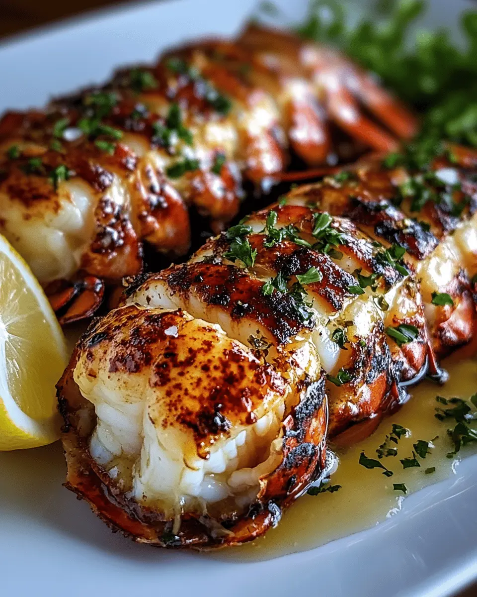 Lobster Tails Broiled in Bone Marrow Butter First Image First Image