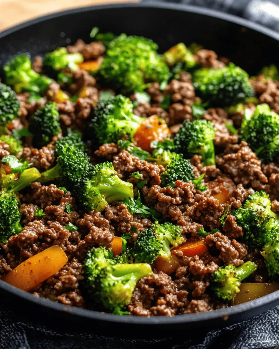 Keto Ground Beef Skillet with Broccoli: Easy Family Favorite