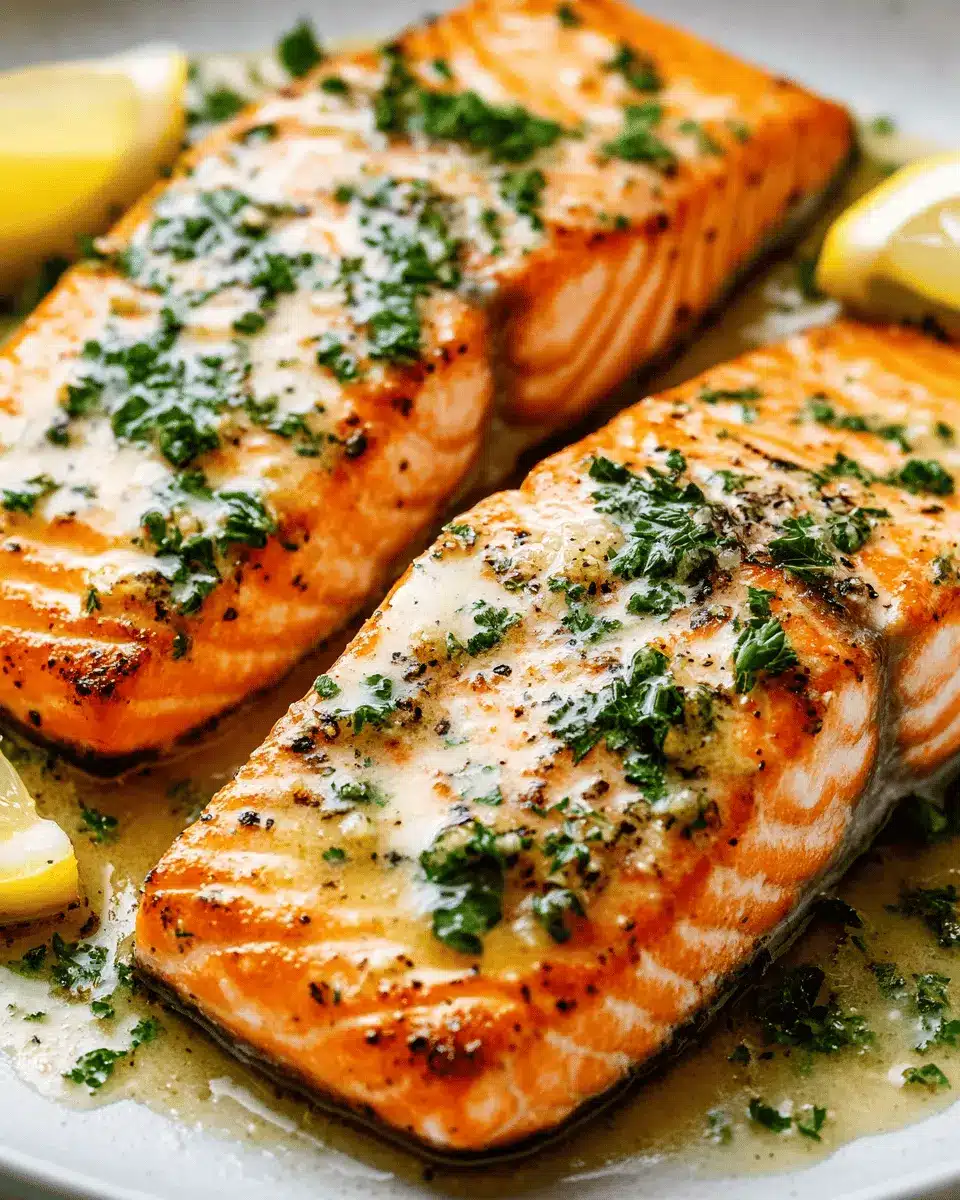 Baked Salmon Steaks: Irresistibly Juicy with Garlic Butter Sauce