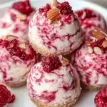 Raspberry Cheesecake Keto Fat Bombs (High-Fat, No Sugar) First Image First Image