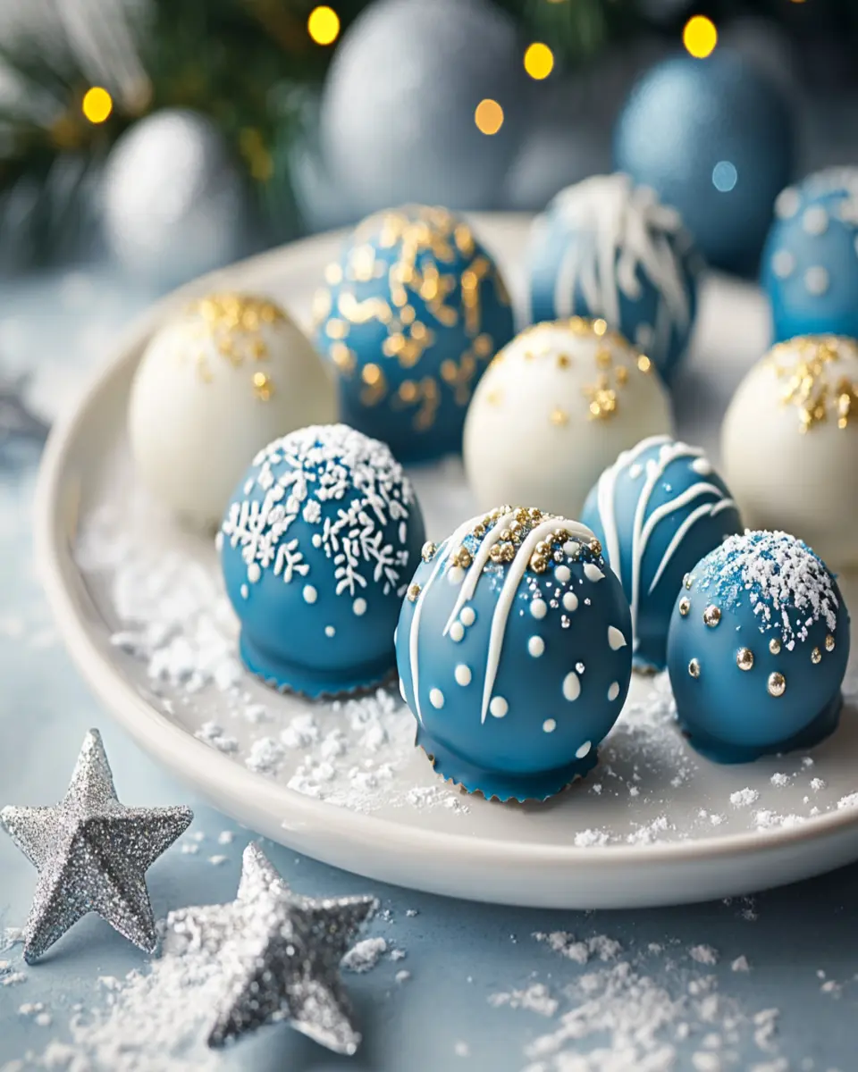 Blue Christmas Truffles First Image First Image