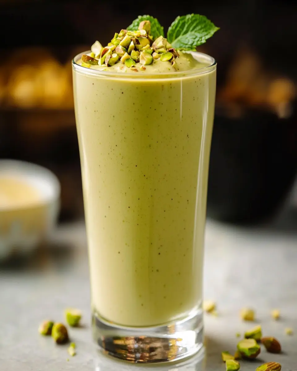 Deliciously Creamy Keto Pistachio Smoothie First Image First Image