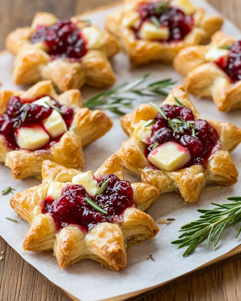 Cranberry Brie Star Bites: Irresistibly Cheesy and Festive!