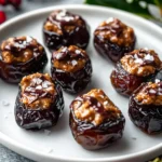 Christmas Almond Butter Stuffed Date Bites (No Added Sugar) First Image First Image