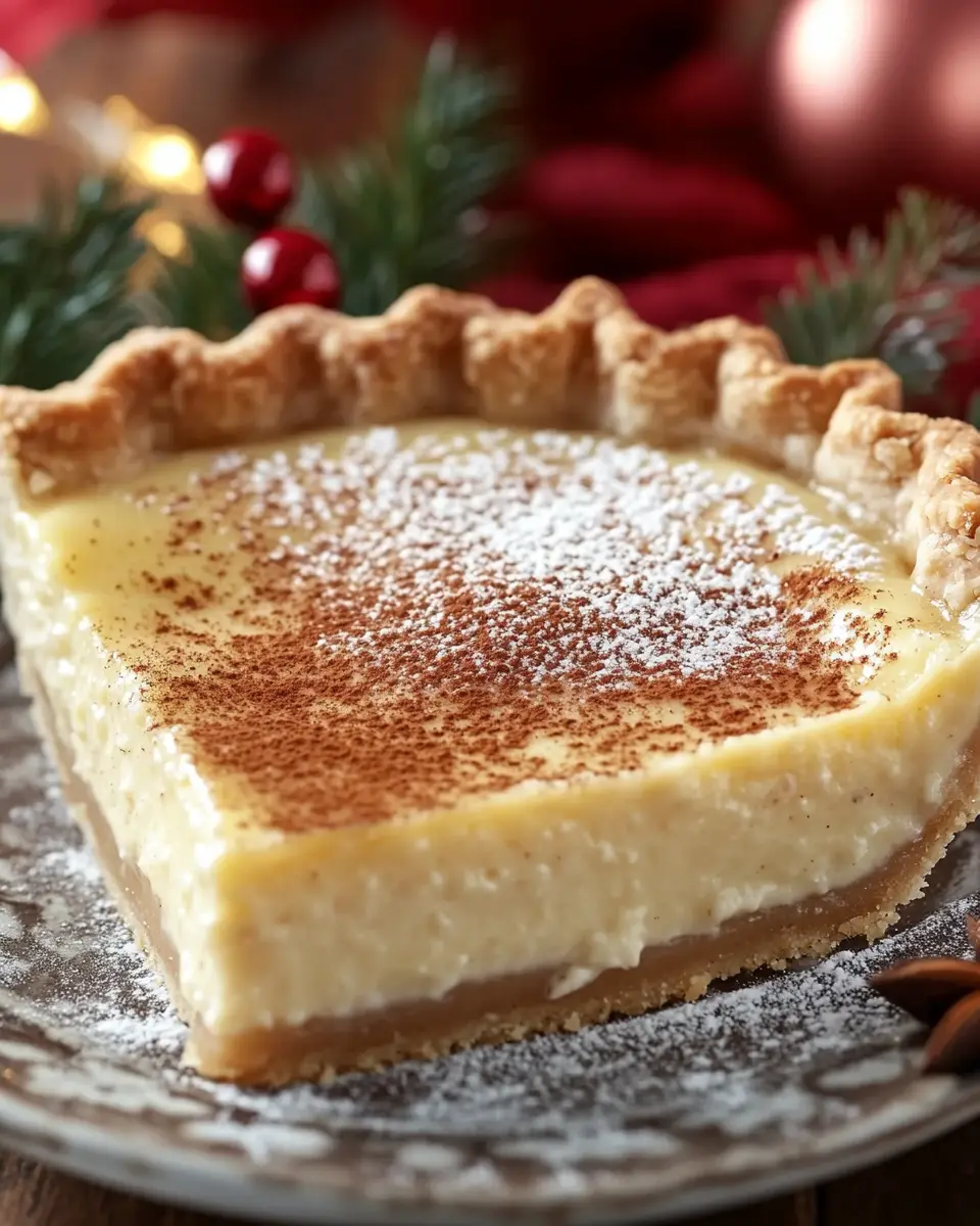 Christmas Eve Cinnamon-Vanilla Custard Pie You’ll Love!