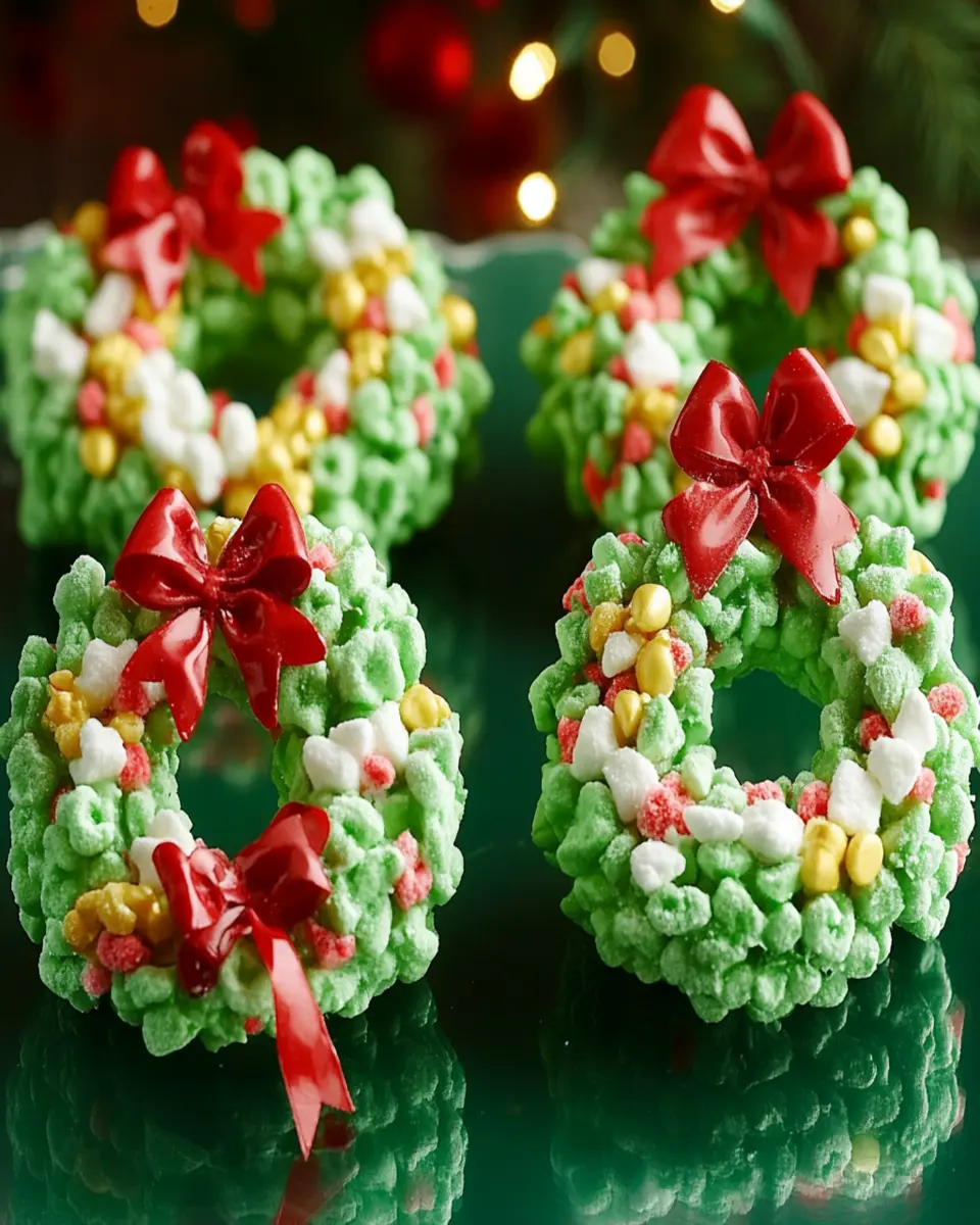 Marshmallow Christmas Cornflake Wreaths First Image First Image