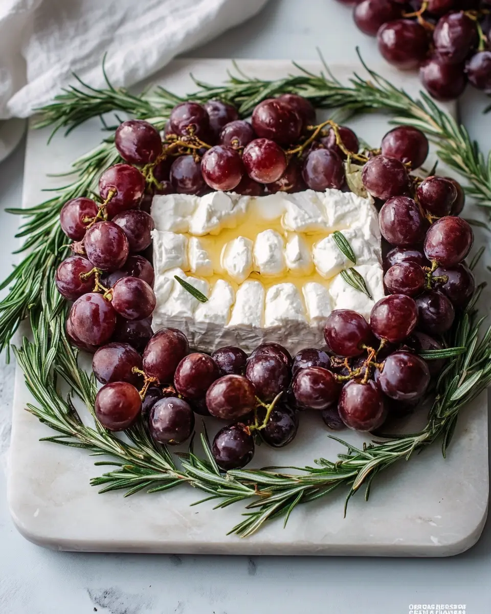 Roasted Grape & Rosemary Feta Garland: Boldly Indulgent Delight