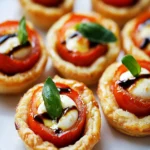 Mini Tomato and Mozzarella Tarts First Image First Image