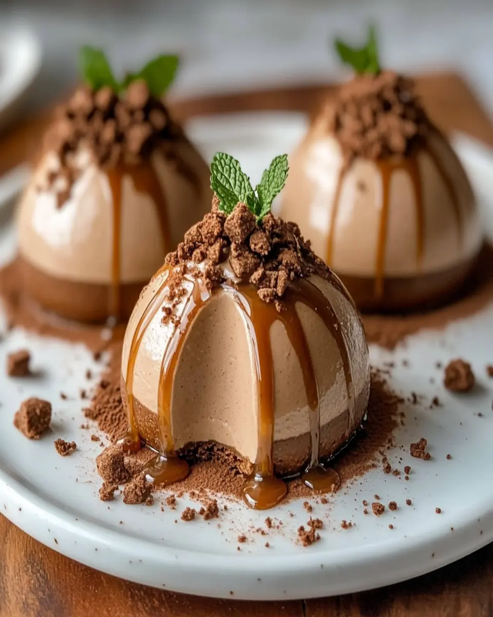Gingerbread Latte Mousse Domes: Indulgent Holiday Bliss