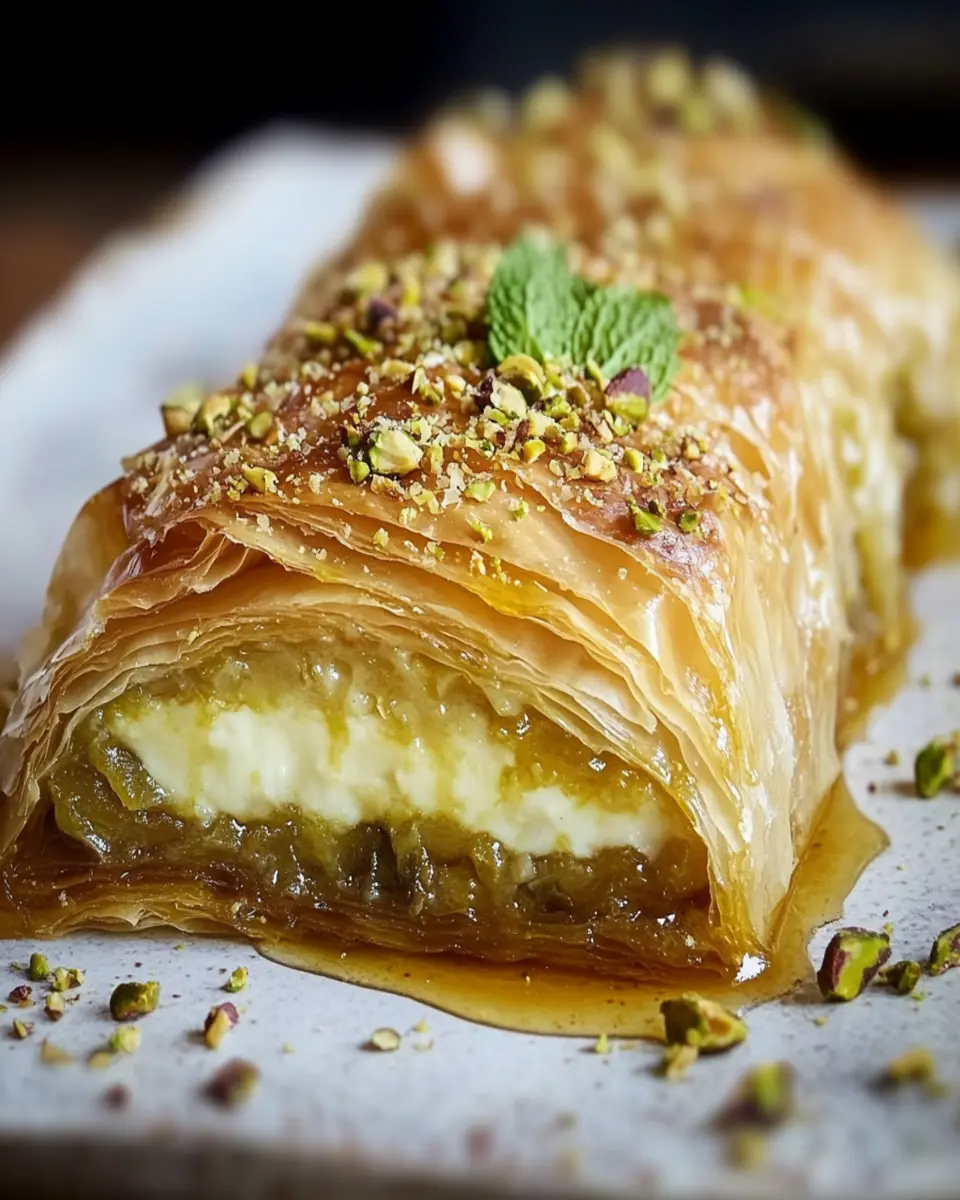 Custard baklava roll First Image First Image