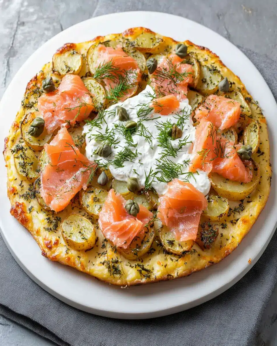 Smoked Salmon Potato Pizza First Image First Image