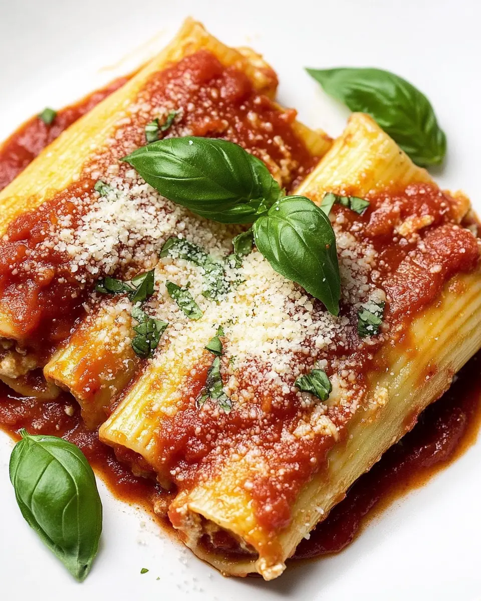 Manicotti Shells Stuffed with Irresistible Cheesy Goodness