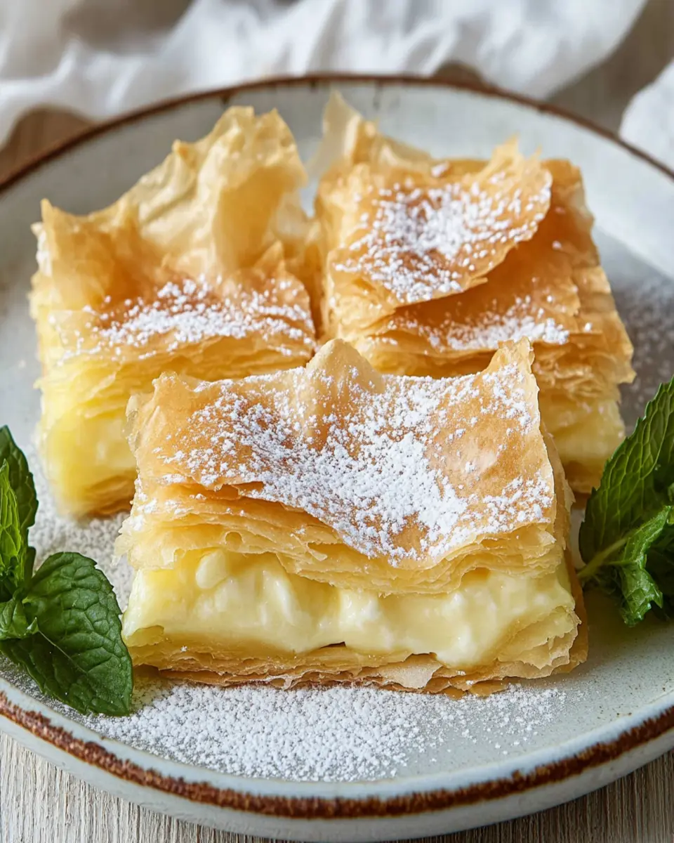 Authentic Greek Bougatsa with Creamy Custard First Image First Image