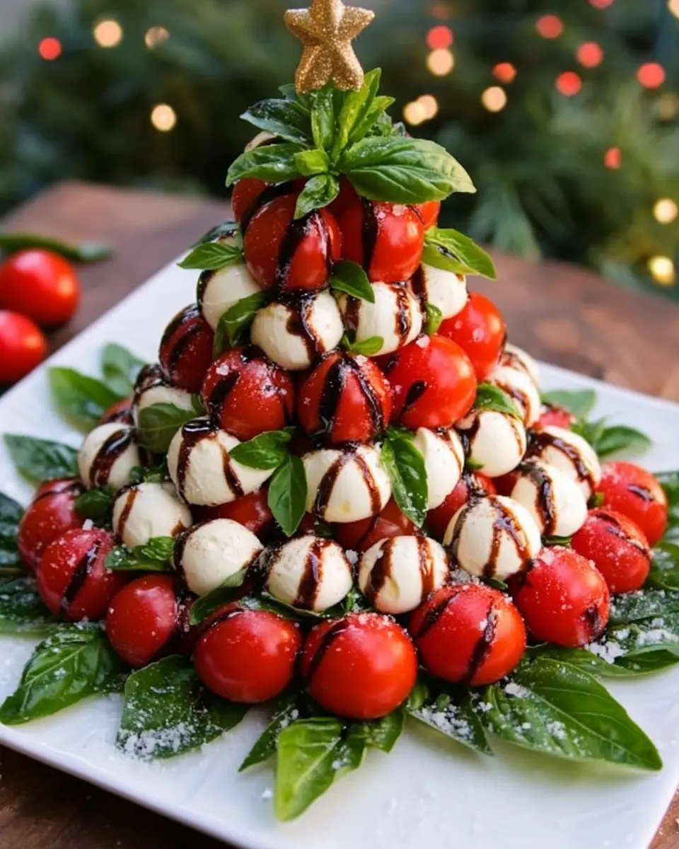 Caprese Christmas Tree: Easy Festive Delight for Your Table
