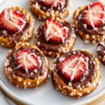Chocolate-Strawberry Pretzel Cookies First Image First Image