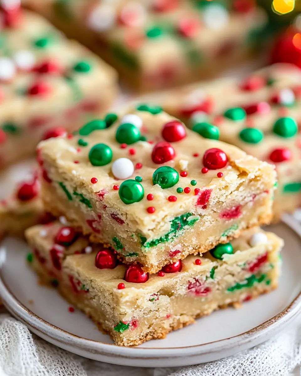 Best Christmas Cookie Bars Recipe First Image First Image