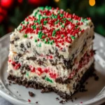 No-Bake Christmas Oreo Lasagna First Image First Image
