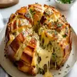 Easy Cheese and Roasted Garlic Pull-Apart Bread First Image First Image
