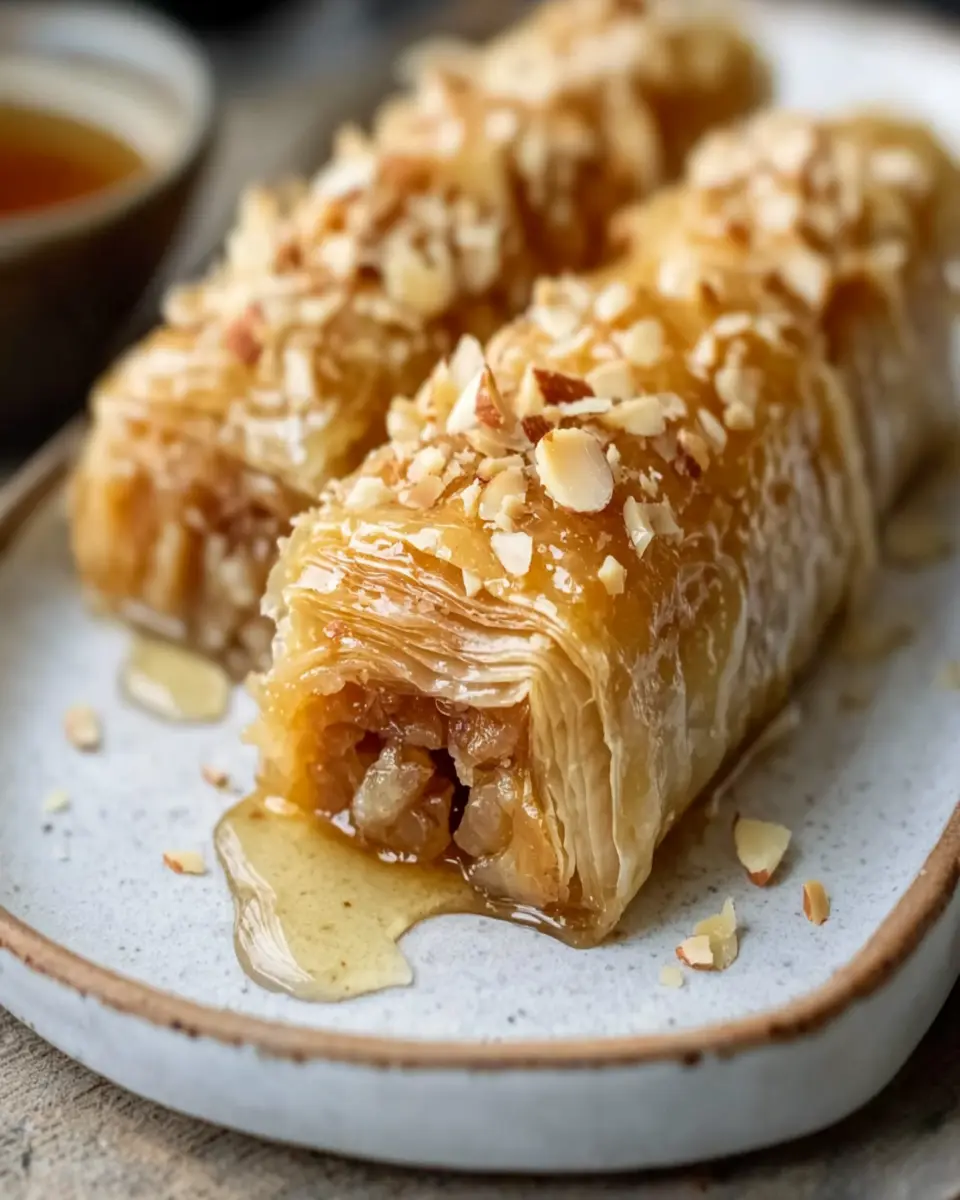 Honey Almond Baklava Rolls First Image First Image