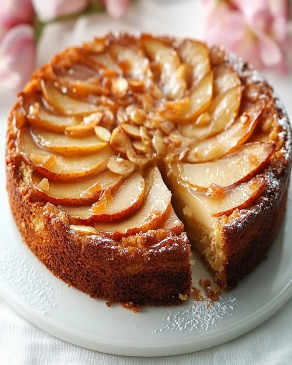 Almond Pear Cake First Image First Image
