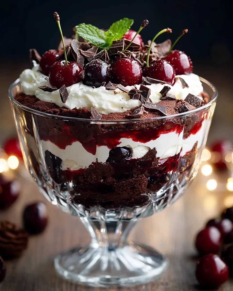 Christmas Black Forest Trifle: Irresistibly Indulgent Delight