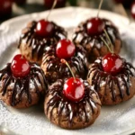 Chocolate-Covered Cherry Thumbprints First Image First Image