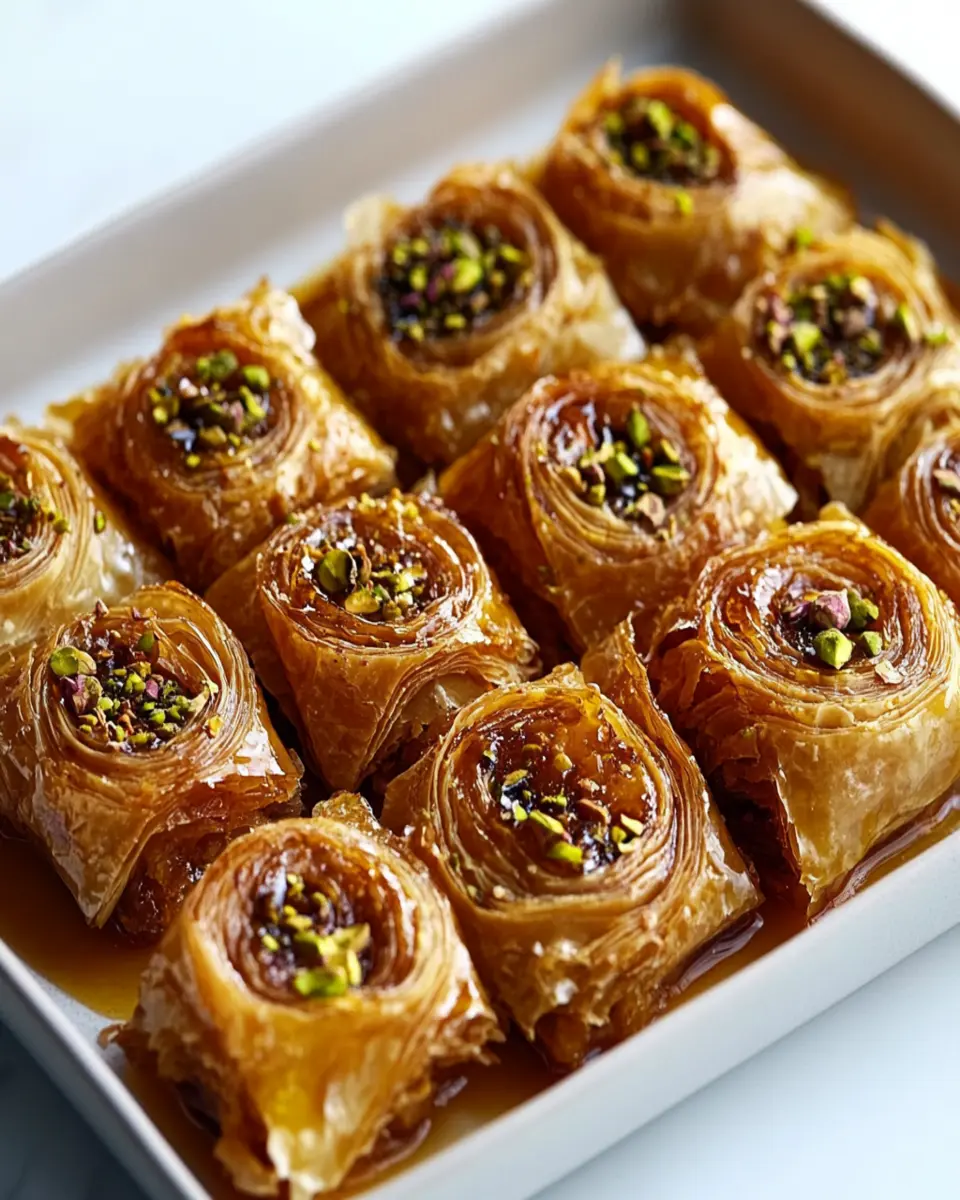 Baklava Scrolls with only five ingredients First Image First Image