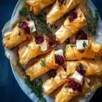 Cranberry and Brie Filo Crackers First Image First Image