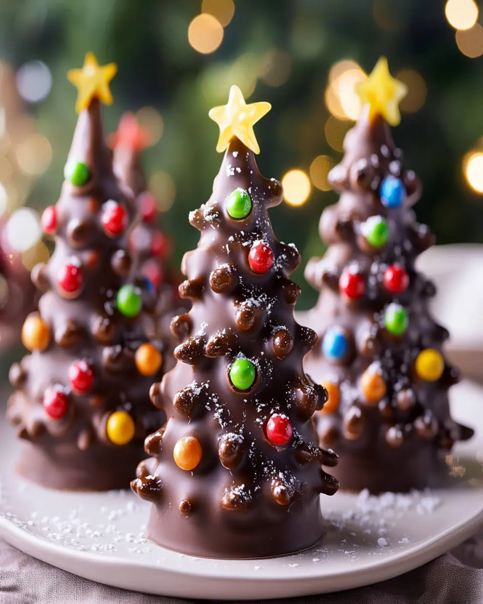Christmas Chocolate Trees First Image First Image