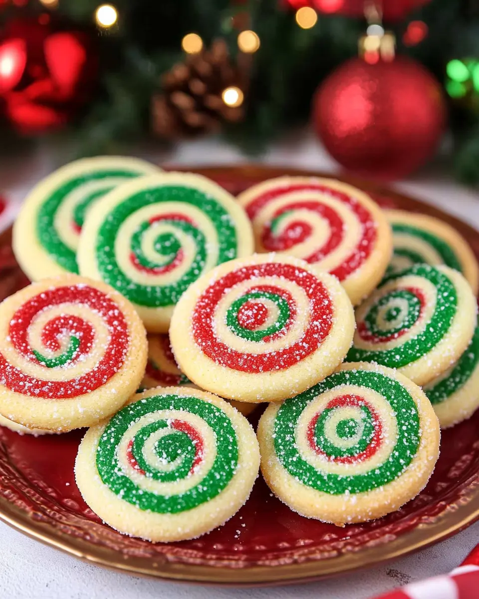 Christmas Pinwheel Sugar Cookies First Image First Image