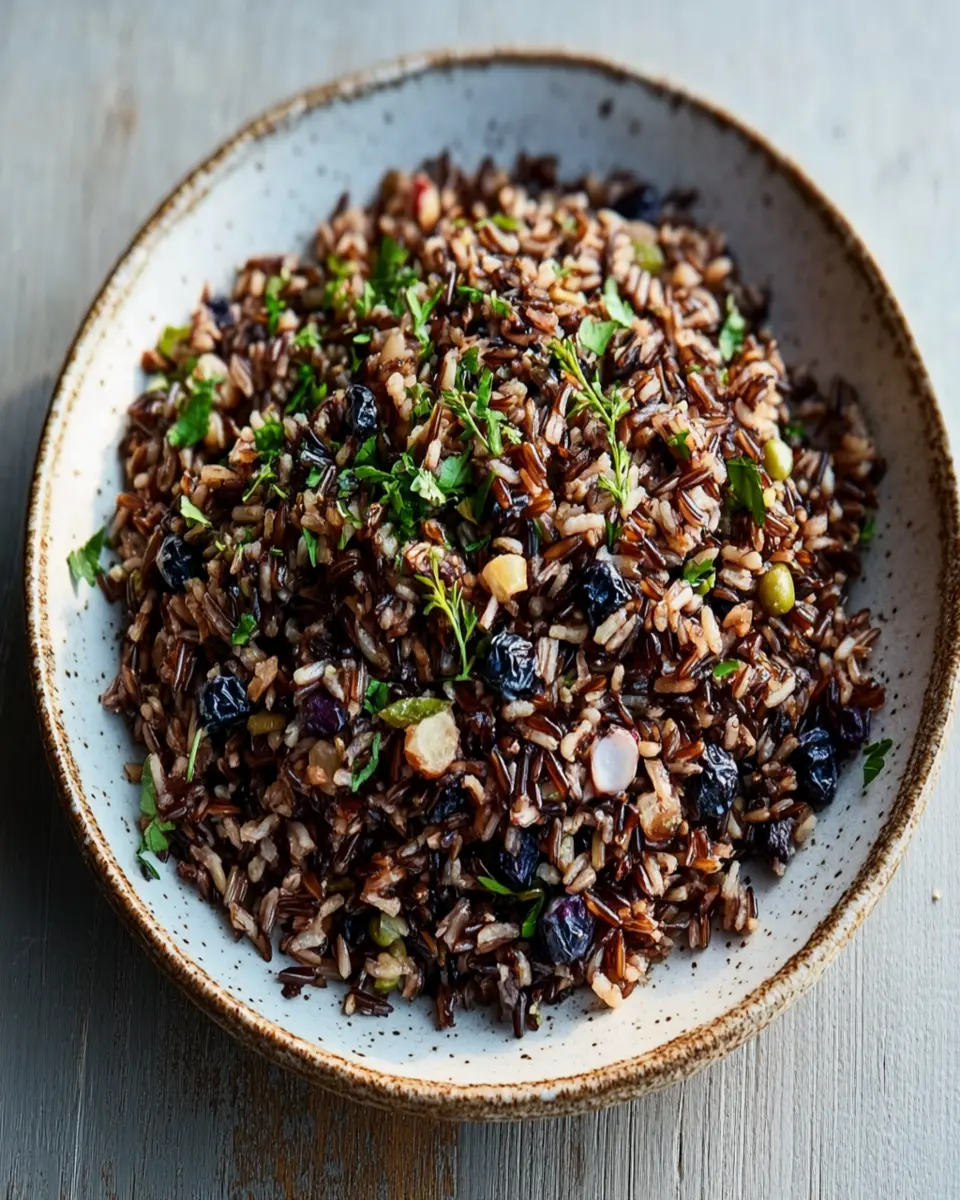 Wild Rice with Dried Blueberries: A Cozy, Heartfelt Delight