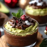 Christmas Peppermint Chocolate Avocado Mousse Cups First Image First Image