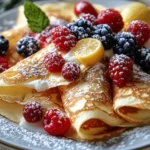Christmas Snowflake Coconut Flour Crepes with Sugar-Free Lemon Curd First Image First Image
