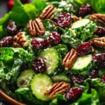 Christmas Green Goddess Salad with Toasted Pecans and Cranberries First Image First Image