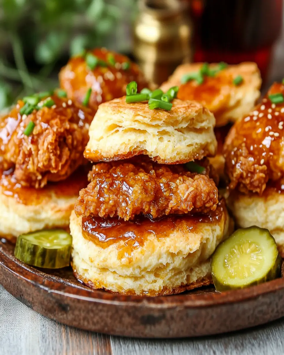Hot Honey Chicken Biscuits: Irresistibly Sweet and Savory!