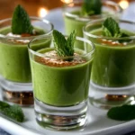 Christmas Green Pea & Mint Keto Soup Shooters First Image First Image