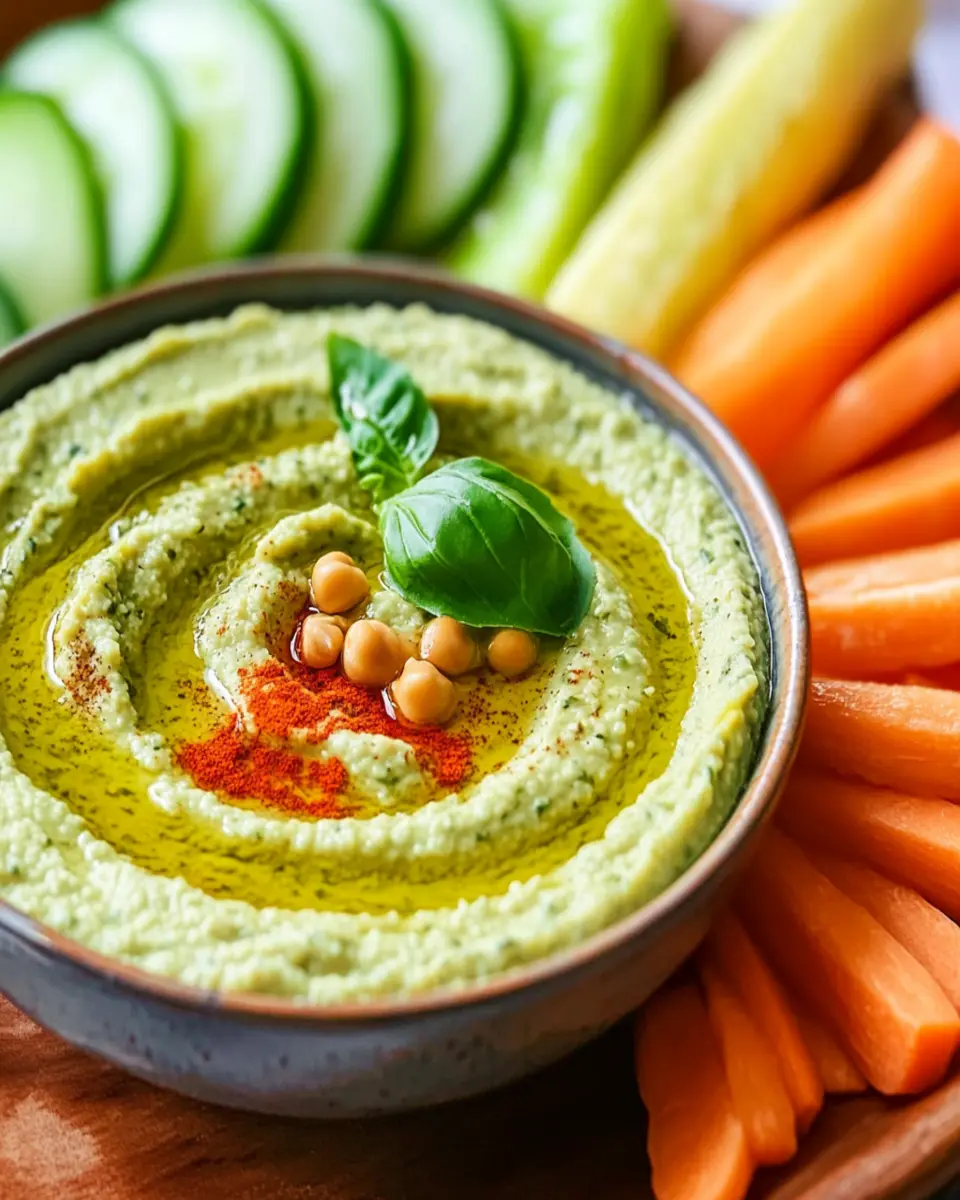 Fresh Summer Basil Hummus: Irresistibly Creamy & Flavorful Delight