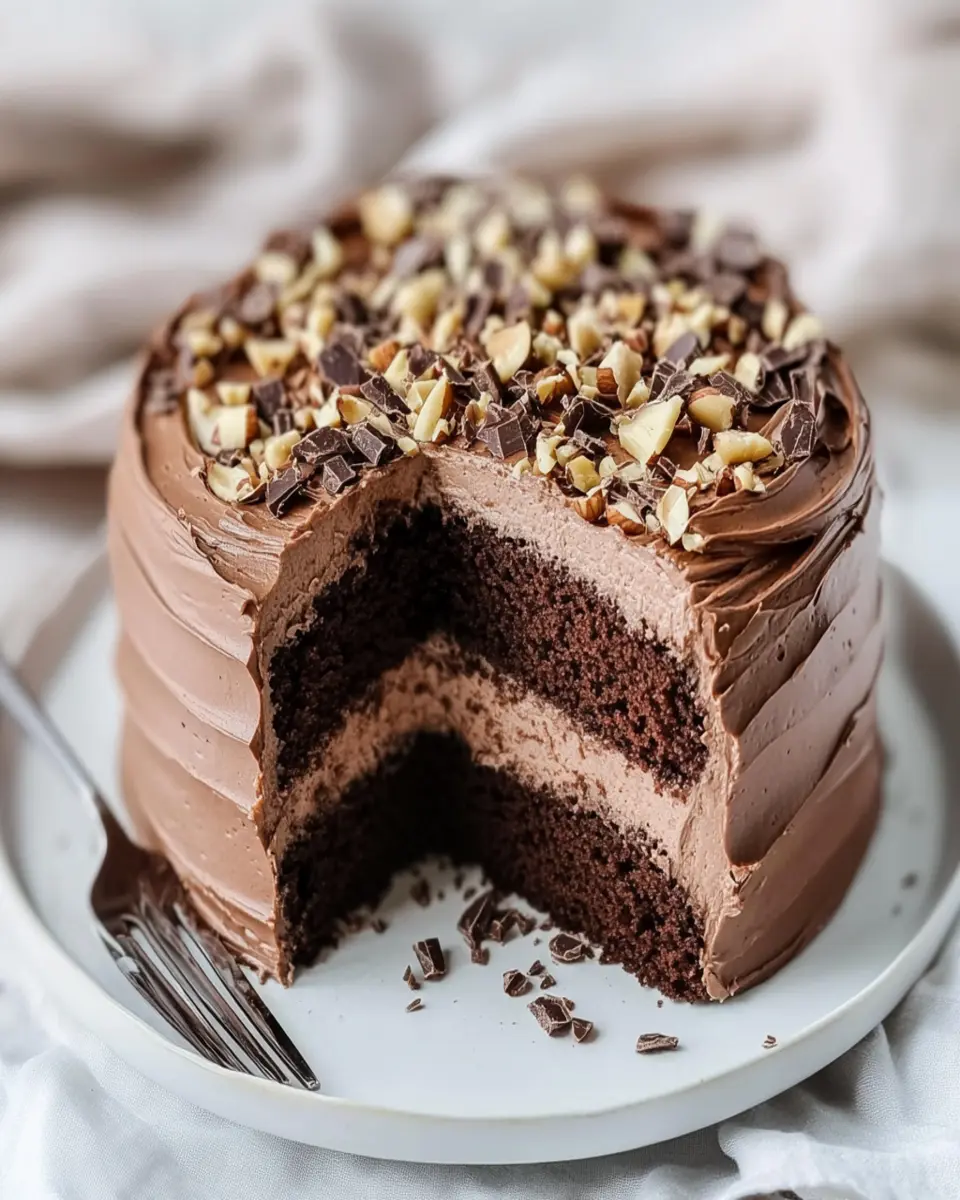 Chocolate Hazelnut Cake with Nutella Frosting First Image First Image