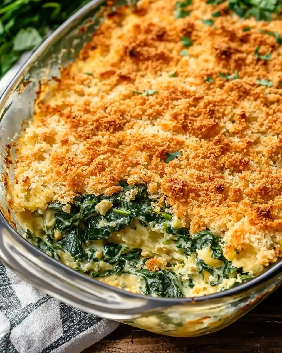 Crunchy Spinach Casserole: The Best Comfort Food Delight