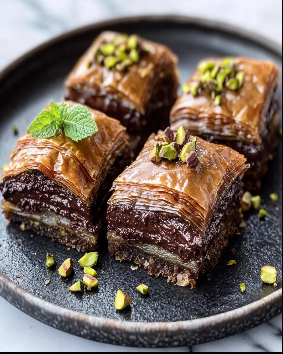 Chocolate Baklava with Parmida Chocolate Spread First Image First Image