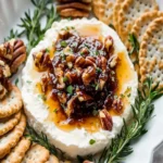 Goat Cheese Appetizer Spread with Fig Jam and Pecans First Image First Image